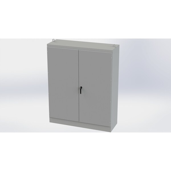 3 Point Latch with Padlock/Keylock Handle Electrical Enclosures, 90 in H, 24 in D, 72 in W